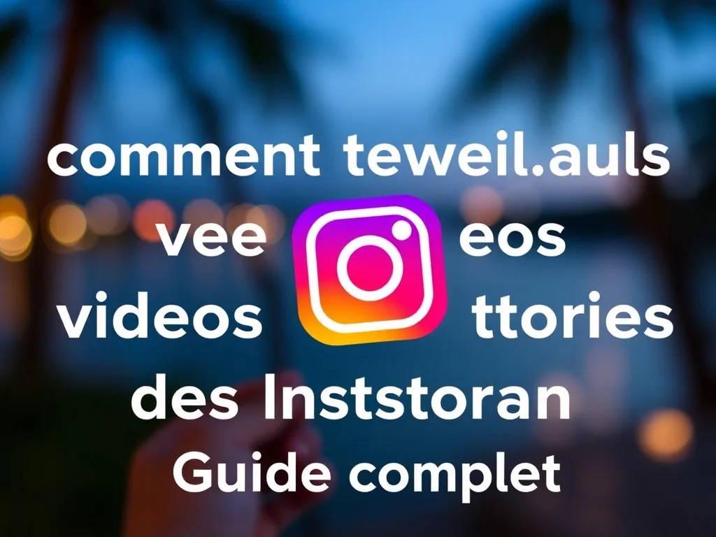 Comment télécharger les vidéos des Stories Instagram : Guide complet